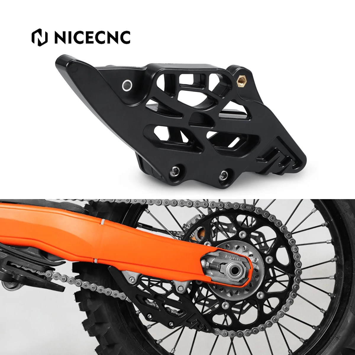 

For KTM 2024 EXC 300 EXCF 350 EXC-F 500 EXC 150 Motorcycle Rear Chain Guide Guard SX 125 SXF 250 SXF 450 XC XC-F 2023-2024