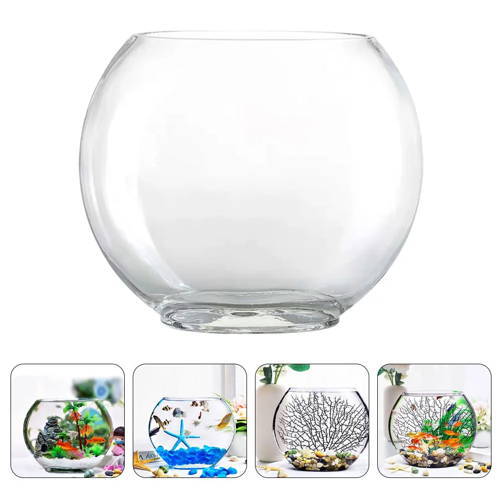 

Стеклянная ваза-аквариум, прозрачный цветочный горшок, террариум, микроландшафт, экологическая бутылка, украшение для дома и офиса, настольный декор