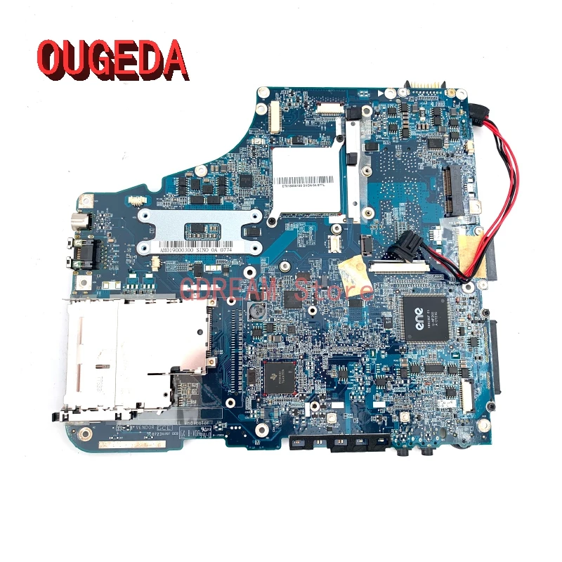 OUGEDA K000052300 La-3661P Laptop Motherboard for Toshiba A200 A205 Main board intel GM945 DDR2 without GPU slot Full Tested