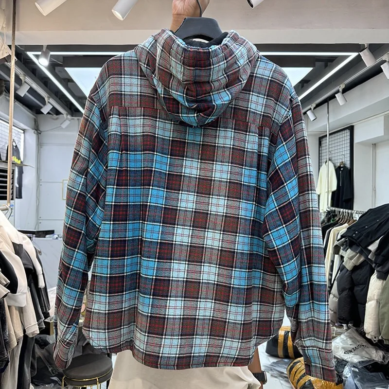 Faded Purple plaid flannel shirt