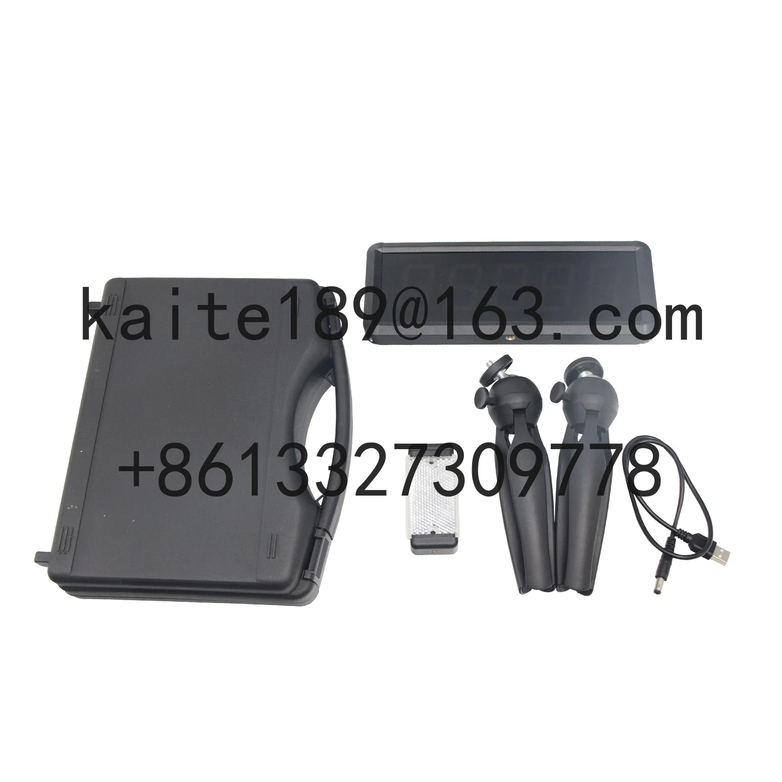 Elektronische Rennruhr mit eingebauter Batterie, USB-Aufladung, LED-Leichtathletik, kabelloser Laser-Timer für das Lauftraining einer Person