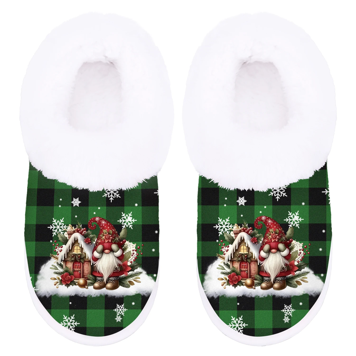 Holiday Gift, Adorable Santa Claus Slippers for Home And Outdoors, Cozy Footwear, Comfortable Fuzzy Indoor Shoes