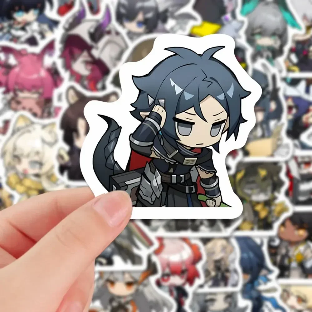 Arknights Cellinia Texas Exusiai Emperor Sora Kal'tsit Amiya аниме наклейка для сотового телефона, мотоцикла, ноутбука, водонепроницаемая наклейка на чашку