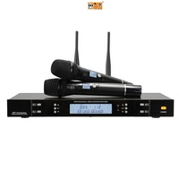 RIY-0321-A  Professional Wireless Microphone System 2 Channel UHF Rechargeable Wireless Microphone