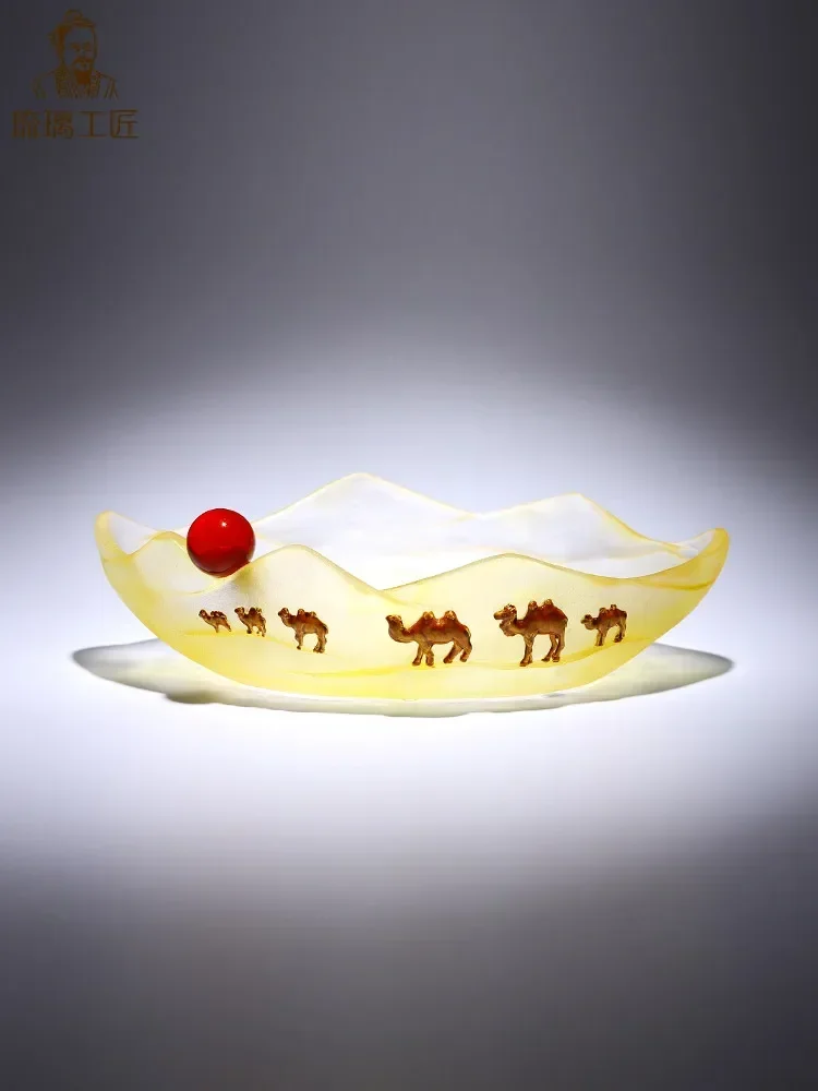 Desert Camel Team Melon Fruit Plate, Flower Vase, Flower Arrangement Decoration, High Quality Dining Table