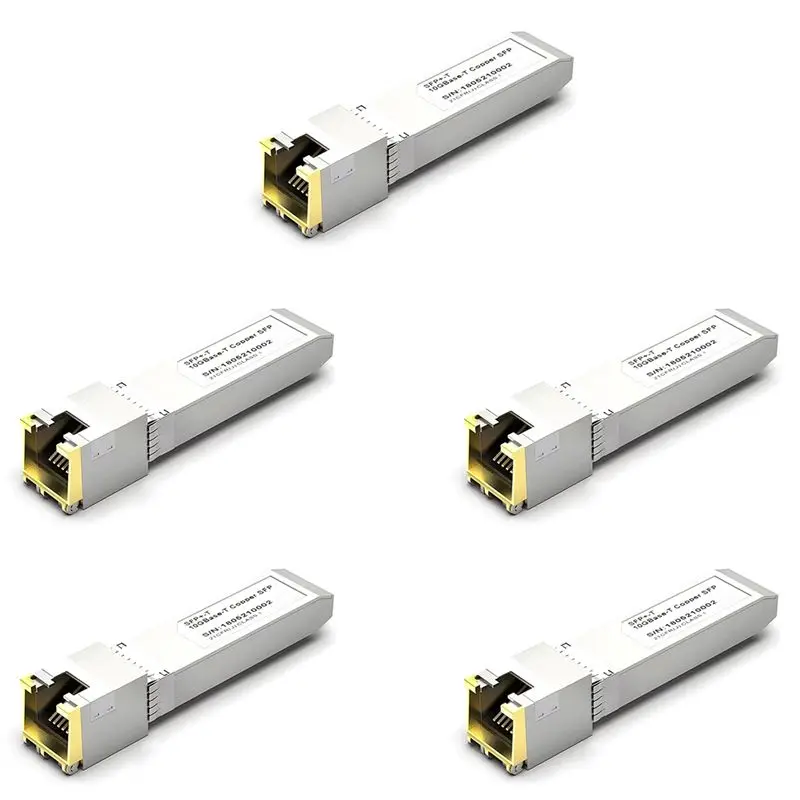 

Exquisite-5X SFP+ Module RJ45 Switch GBIC 10G Connector SFP Copper Cable SFP 10G Electrical Port Optical Module Ethernet Port