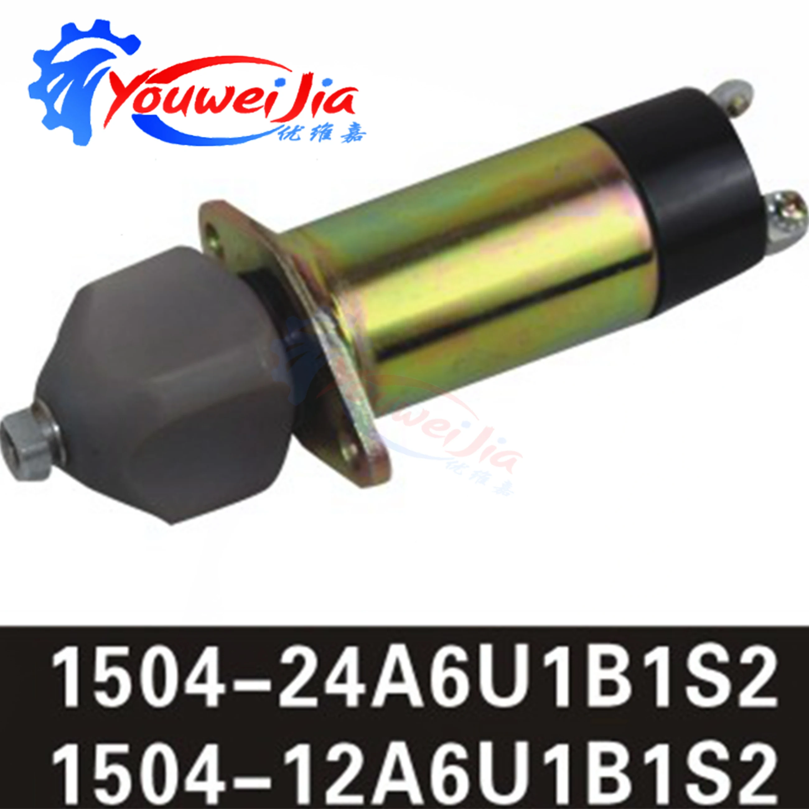 1504-1224A6U1B1S2 Diesel Engine Shutdown and Fuel Cut-off Solenoid Valve Iron 307-2546 Electronic flameout