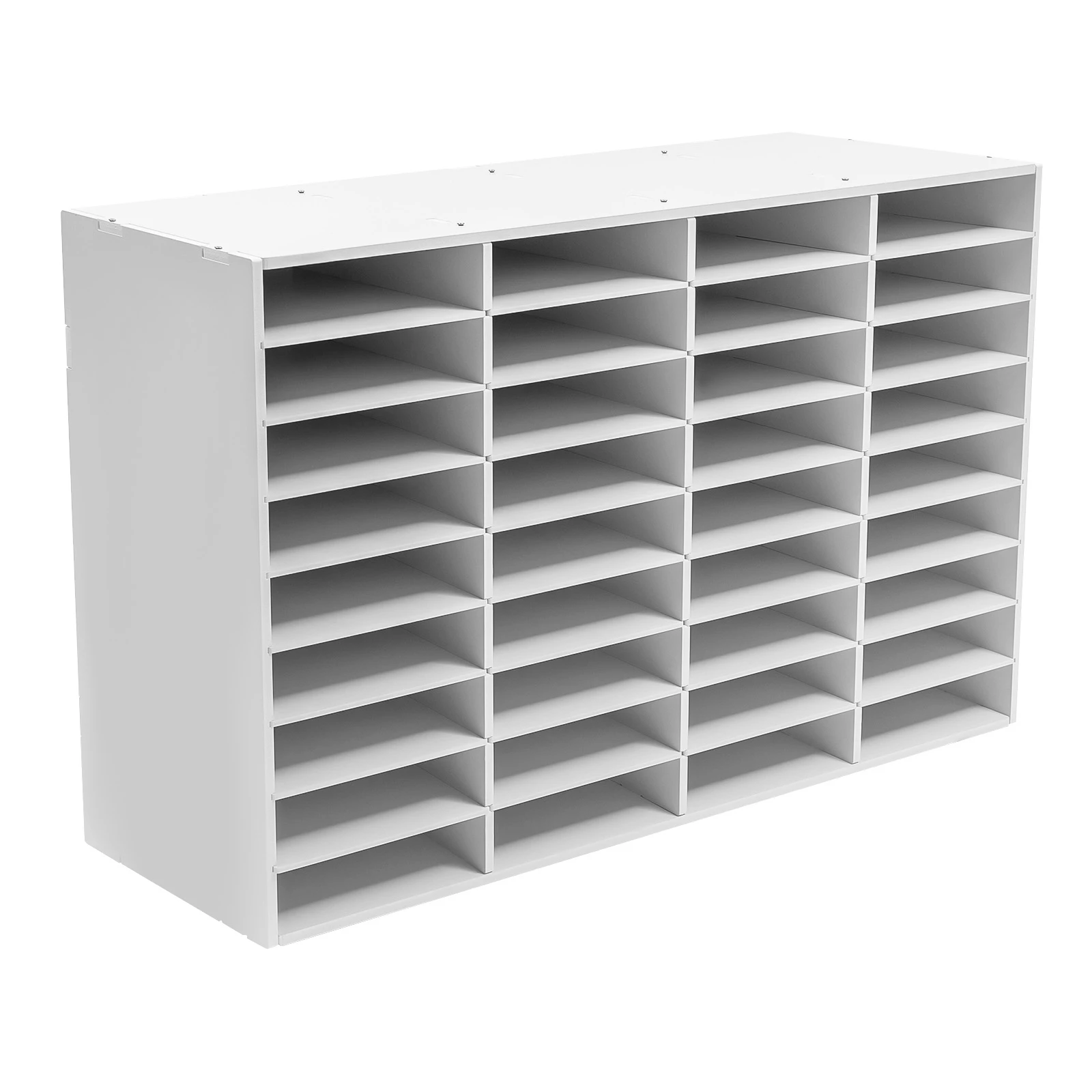 36 Slots Wooden Literature Organizer File Sorter Stackable Mail Craft Paper File Holder Mailbox Organization Shelves