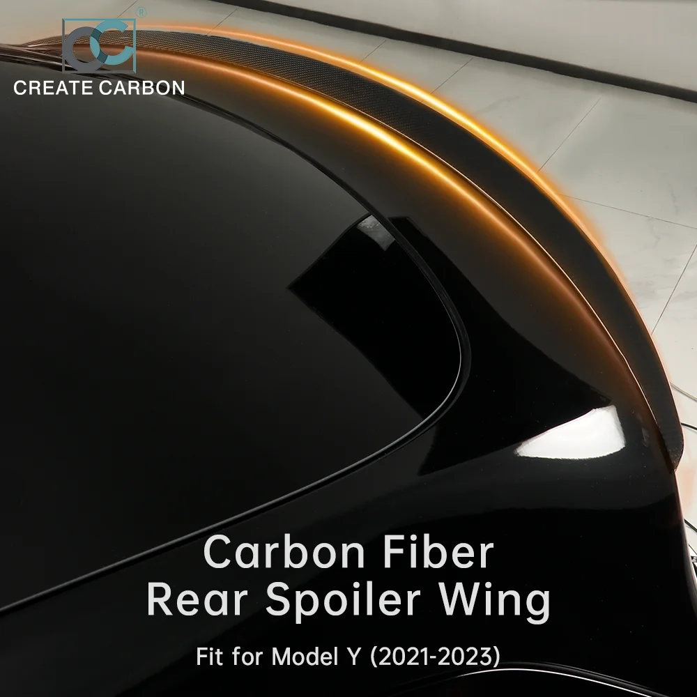 

Carbon Fiber Rear Spoiler Wing Fit for Tesla Model Y Rear Lip Trunk Spoiler Tail Spoiler Wing Rear Trunk Spoiler Lip Tail Wing