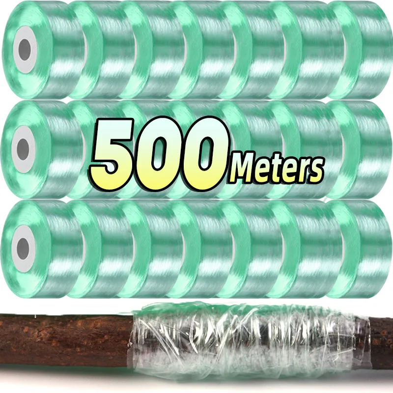 Self-adhesive PE Grafting Tape Roll Film Degradable Parafilm Nursery Tapes for Plant Support Stretchable Garden Plants Tools