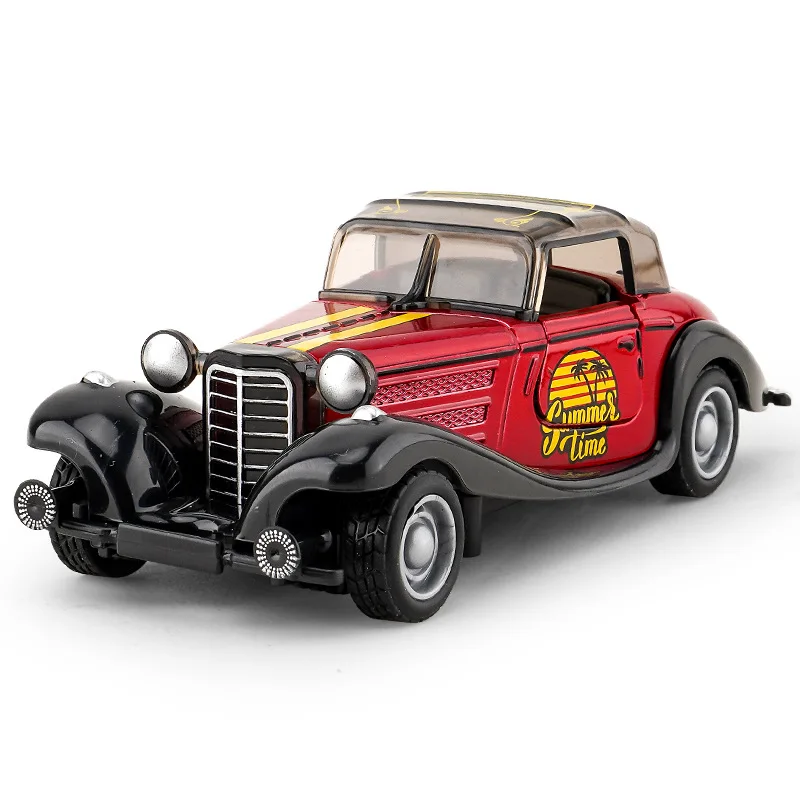 Modelo de vehículo 1:32, coche de juguete súper clásico, colección educativa, puerta abierta, modelo de coche, regalo, coche de regalo