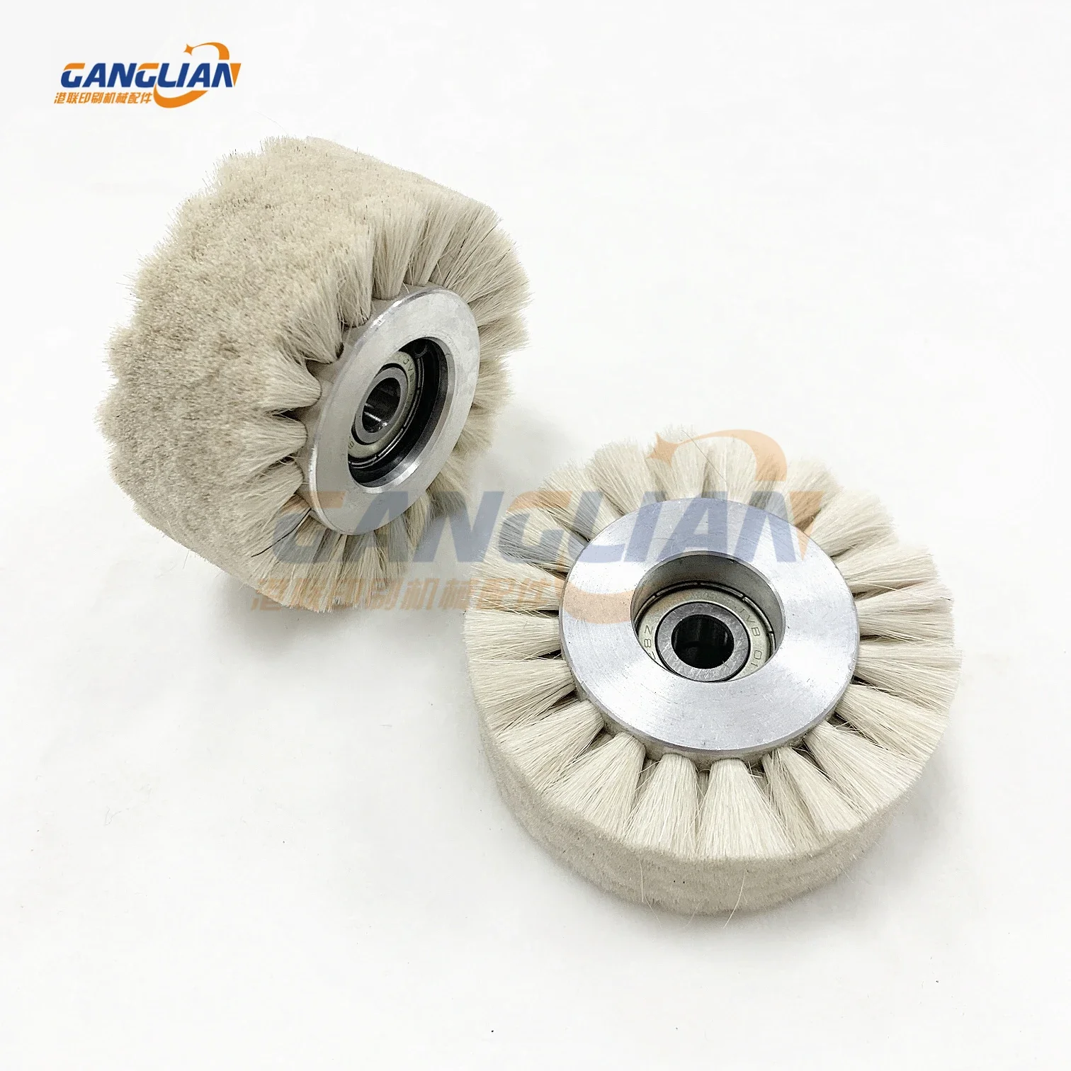 2 Pieces Die Cutting Machine Rubber Wheel Brush Wheel Gilding Press Hot stamping machine