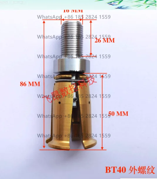ACROW four-lobed spindle broaching jaws BT30/40/50-45 degree internal and external threads