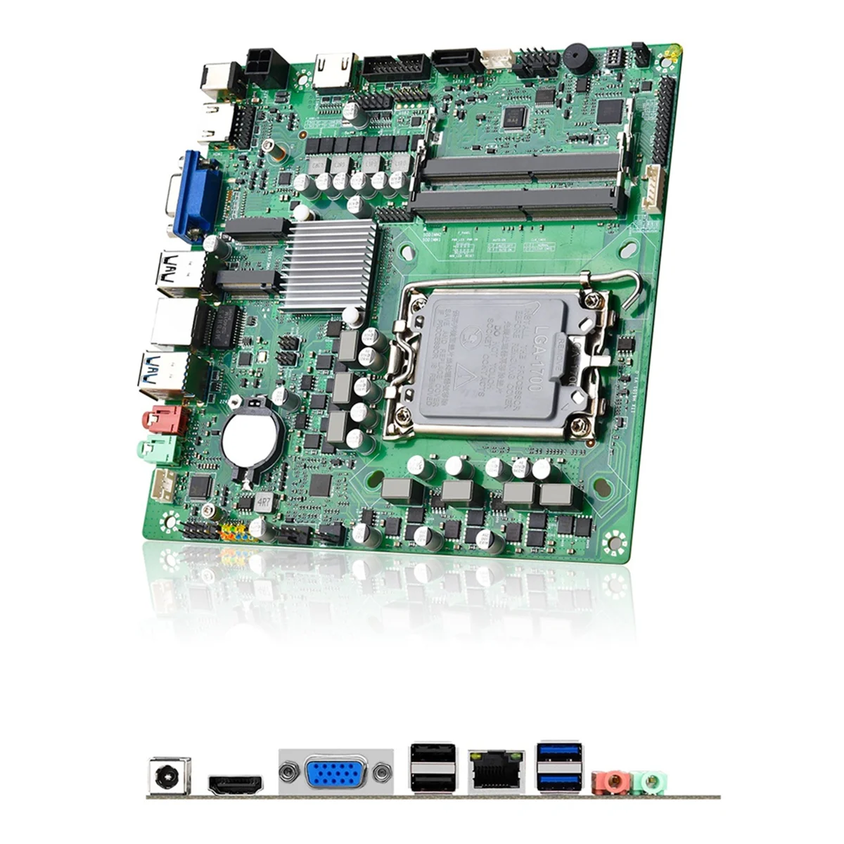 Abjz h610 itx placa-mãe LGA-1700 udimm ddr4 memória 64g sata3.0 display triplo computador placa-mãe suporte 12-13th cpu