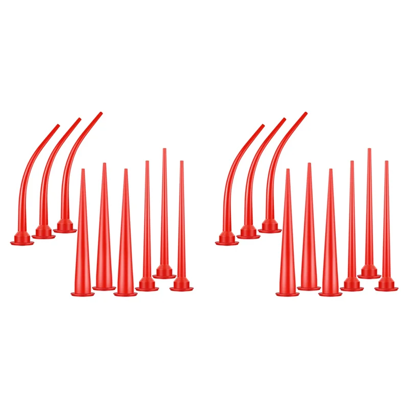 

ABBP-Caulking Nozzle Plastic Caulk Nozzle Applicator Caulking Extension Tool Curved Caulking Nozzle Long Caulking Nozzle 18Pc
