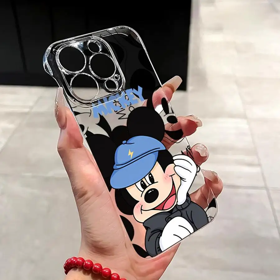 Disney Minnie Mickey Mouse Phone Case for Apple iPhone 14 Plus 15ProMax 13 Mini 16Plus 11 Pro 16 12Pro 13 Soft Cover