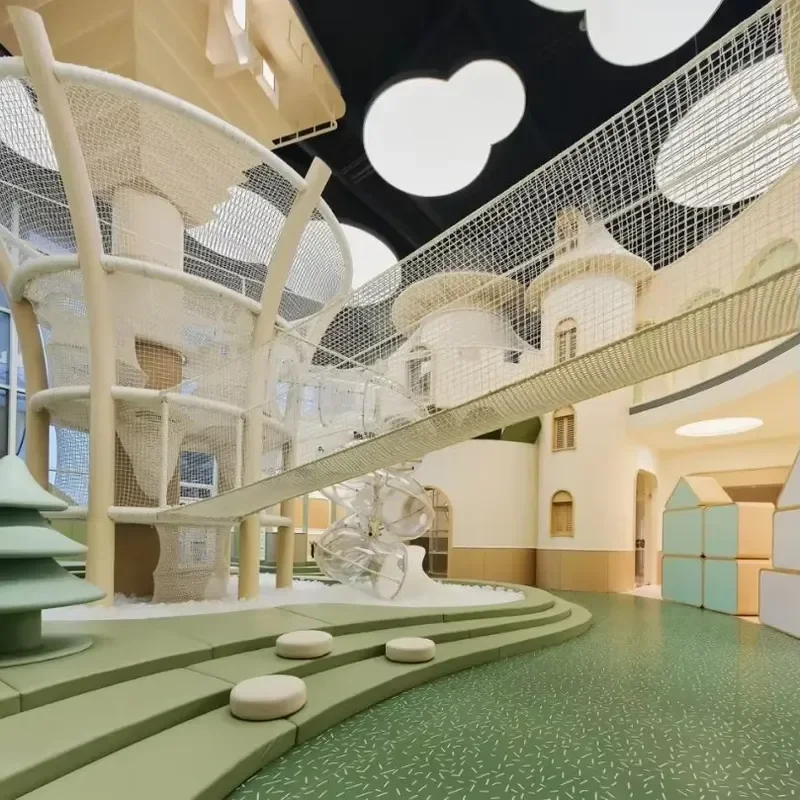 Shopping Mall Integrated Play Space Master Planning Design Children Play Zone Rope Woven Theme Park