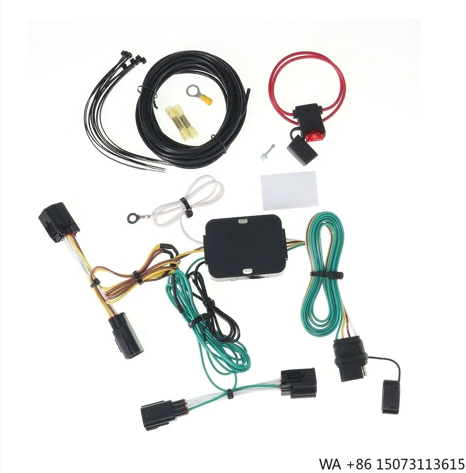 4-Way Flat Trailer Wiring Harness for Dodge Grand Caravan 2011-2020 Chrysler Grand 2021-2022 Plug & Play 4-Prong Tow Hitch Wire