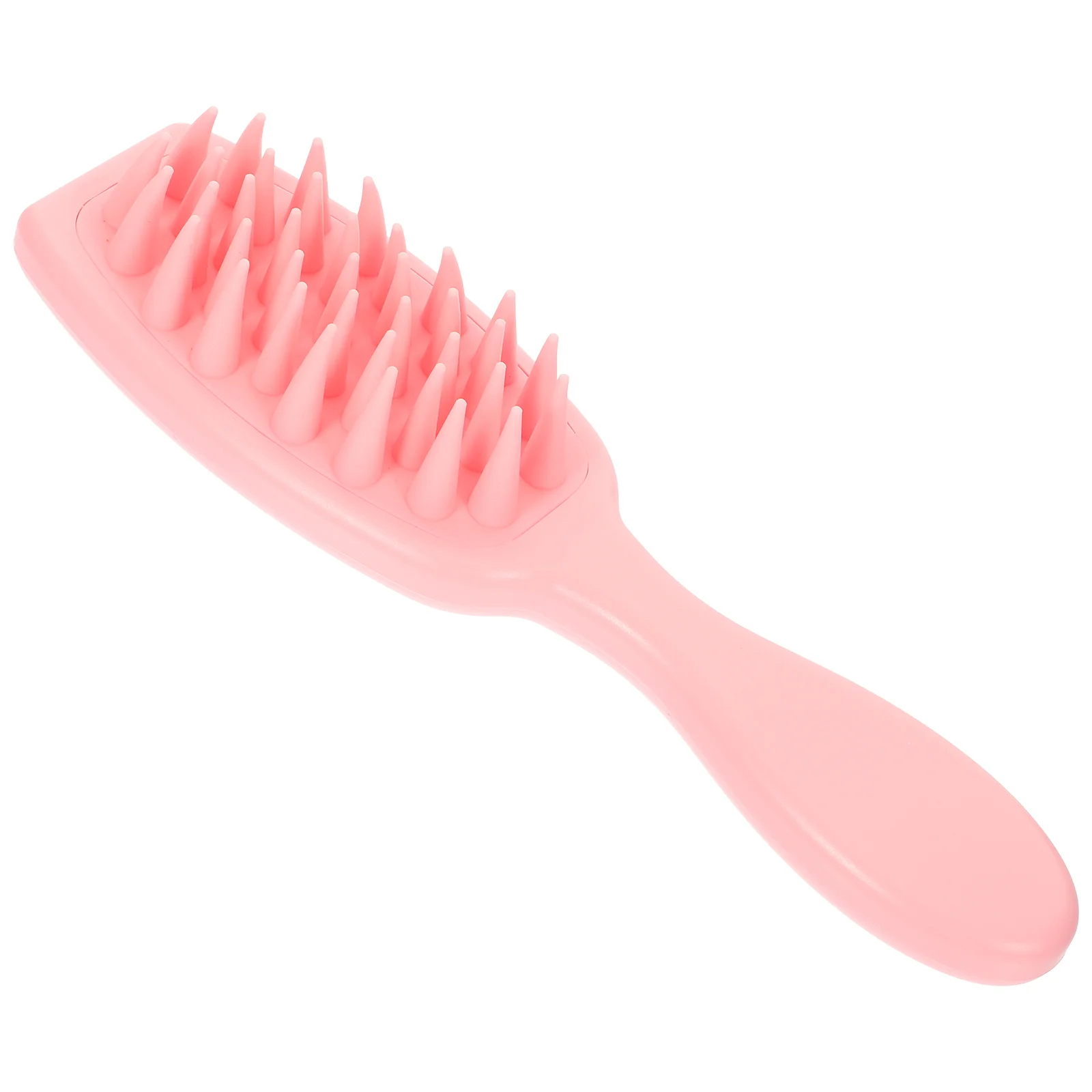 Peine de masaje, champú para el cabello, herramienta para el hogar, limpieza del cuero cabelludo, rascador de cabeza (rosa), herramientas de estilismo para bebé, cepillo masajeador de Gel de sílice