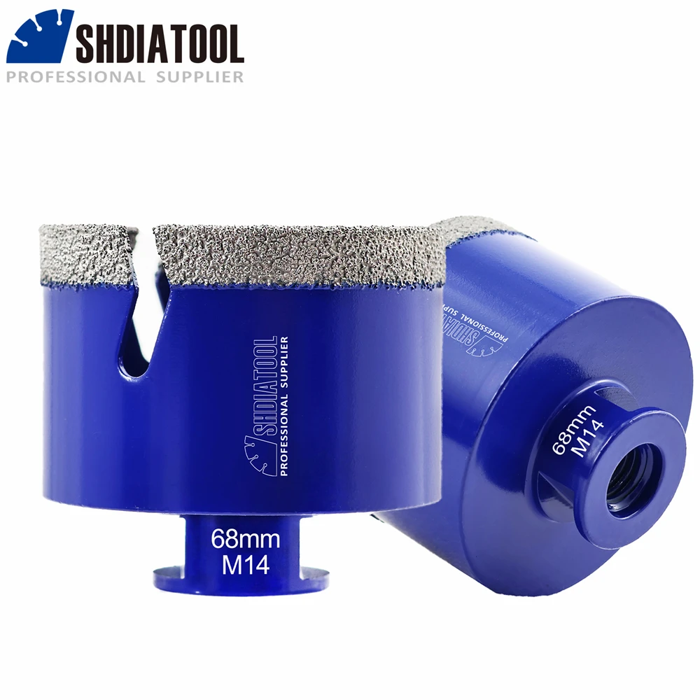 SHDIATOOL 1pc Diamond Drill Bits 20-110mm Drilling Crowns Hole Saw Cutter Porcelain Marble Granite Quartz M14 Thread