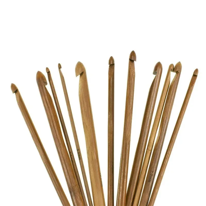 11 Size Tunisian Afghan Crochet Hooks Multicolor Aluminum Carpet Rug Weave Knitting Needles Hook Multicolour Crochet Hook
