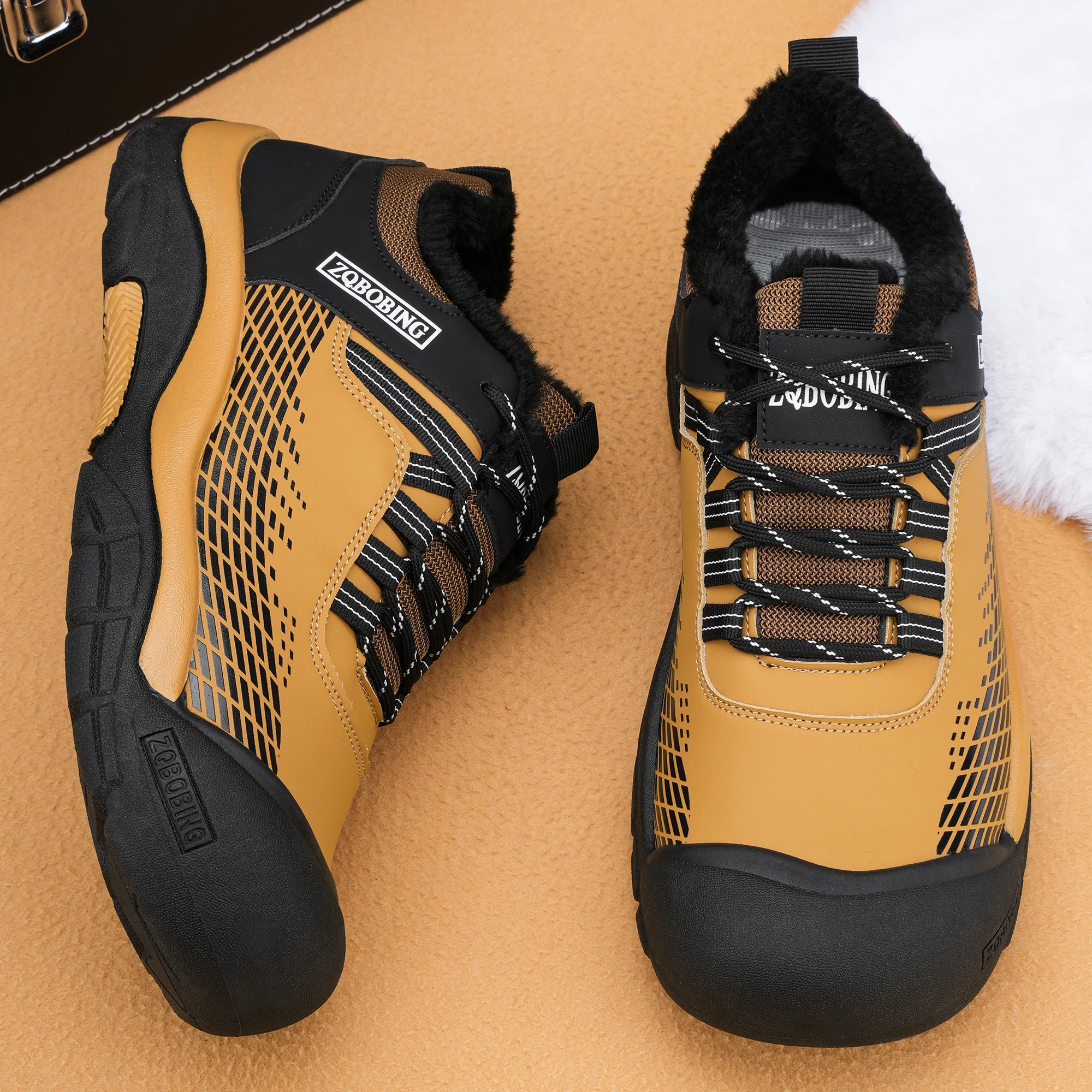 2026 New Model 39-48 Large Size Low-Top Round-Toe Stylish Men's Shoes, Comfortable Color-Blocking Thick-Soled Street Fashion Casual Sneakers