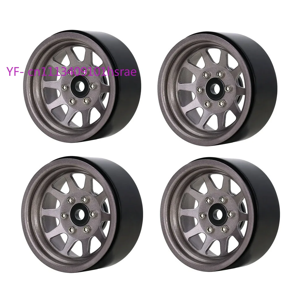 4PCS 1.9 Inch Metal Locking Hubs 10 Mountain Hole Spoke for 1/10 RC Crawler