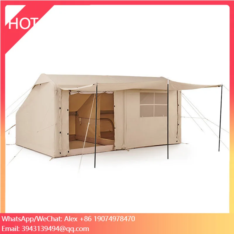 

Надувная семейная палатка-тоннель для глэмпинга из полиэстера класса люкс