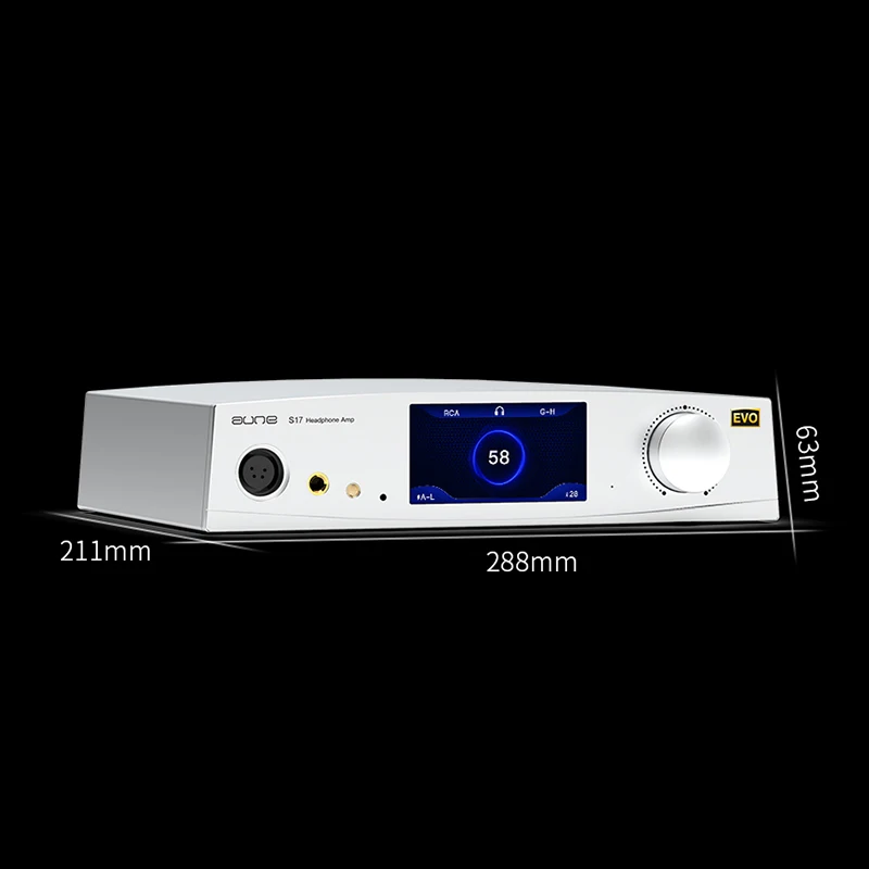 Aune S17 Pro EVO كامل متوازن من الفئة A Twin JFET R2R قوي HiFi بدون فقدان Audiophile سطح المكتب مضخم ضوت سماعات الأذن