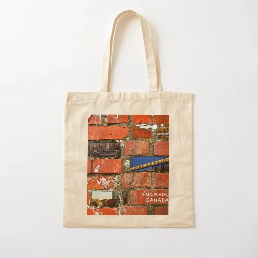

Vancouver Brick Work Tote Bag tote bag men shopping bag logo Reusable bags tote