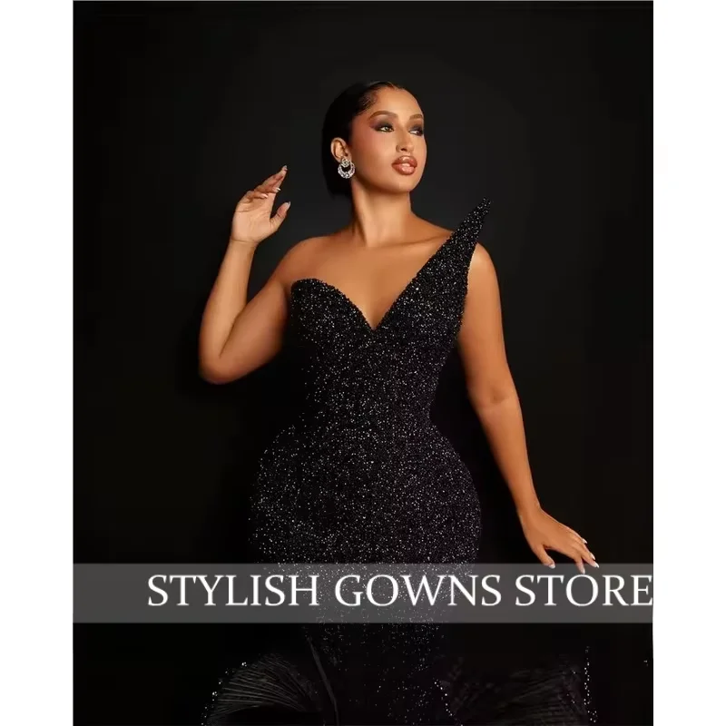 Aso Ebi African Strapless Evening Dresses 2026 For Black Girls Ruffles Wedding Party Dress Formal Gown Customized