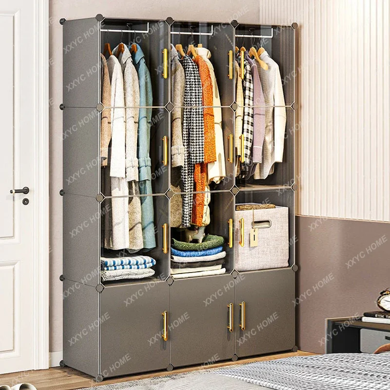 

NEW Wardrobe Clothes Cabinets Dressers Cube Storage Locke Closet Plastic Collapsible Sturdy Home Bedroom Foldable Furniture