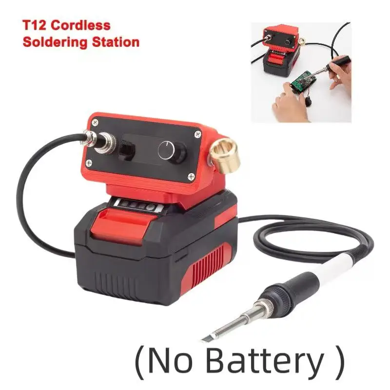 T12 Für Ozito Für Ein-hell power X Ändern Batterie Tragbare Lötkolben 18v Solder Station Cordless