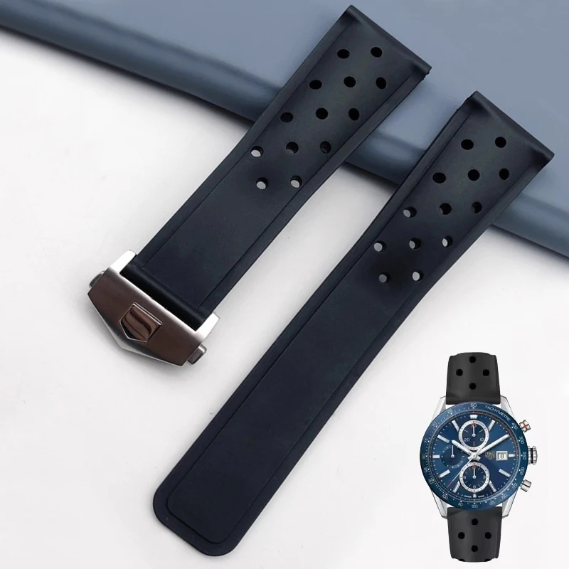 Sports Rubber Silicone Watch Strap Bracelet For TAG heuer MONACO F1 CAZ201 WAZ2113 CAZ1010 CARRERA FORMULA Men Watchbands 22mm