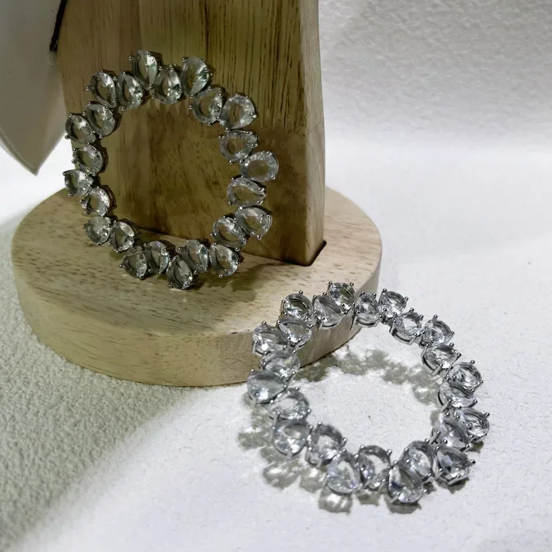 NONE Original 2025 Neue Trendy Edelstahl Edlen Schmuck Sets Designer Ohrring Geschenk Partei Schmuck Tropfen Ohrringe für Frauen 10