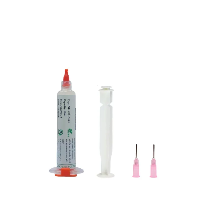 1PC 10CC Syringe Solder Paste NC-559-ASM 218 558 RMA-223-UV No Cleaning Welding Tools Welding Flux for Soldering Lead-Free