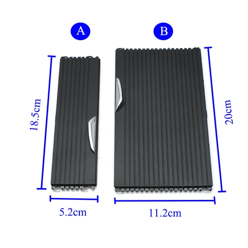 Imagen 2 del producto Para BMW X1 X2 F48 F49 F39 consola frontal portavasos cubierta de persianas deslizantes embellecedor cubierta de persiana enrollable central reemplazo 2016-2021