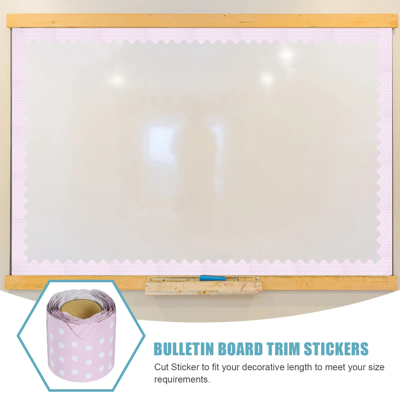 Bulletin Board Border Trim Stickers Adhesive Decals for Classroom Decoration Removable Versatile DIY Holiday Decor