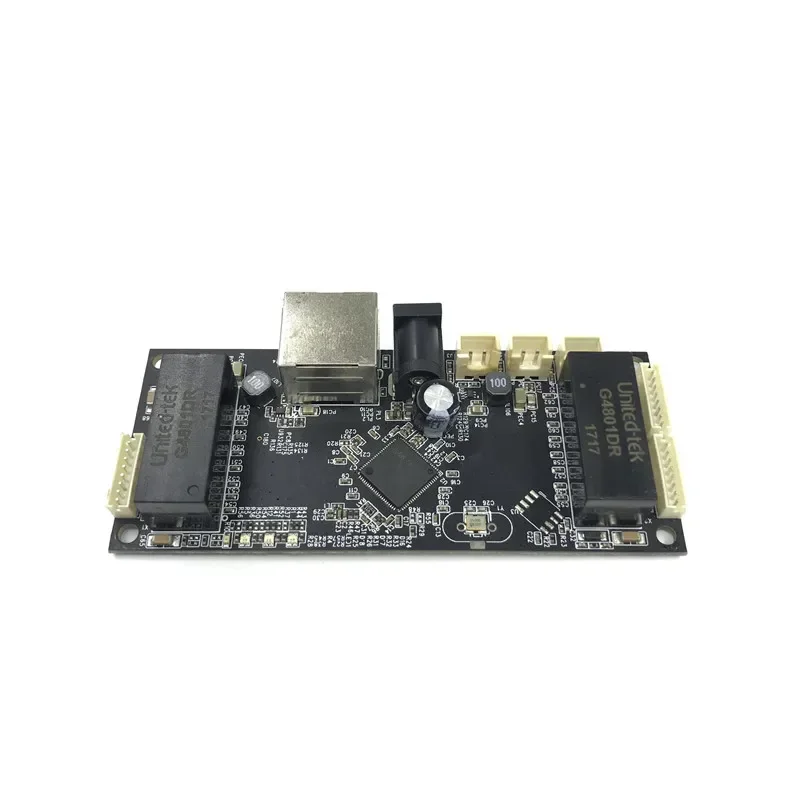 Модуль промышленного коммутатора Ethernet 10/100/1000 Мбит/с, 4-портовая плата PCBA, OEM-порты с автоматическим распознаванием, плата PCBA, материнская плата OEM