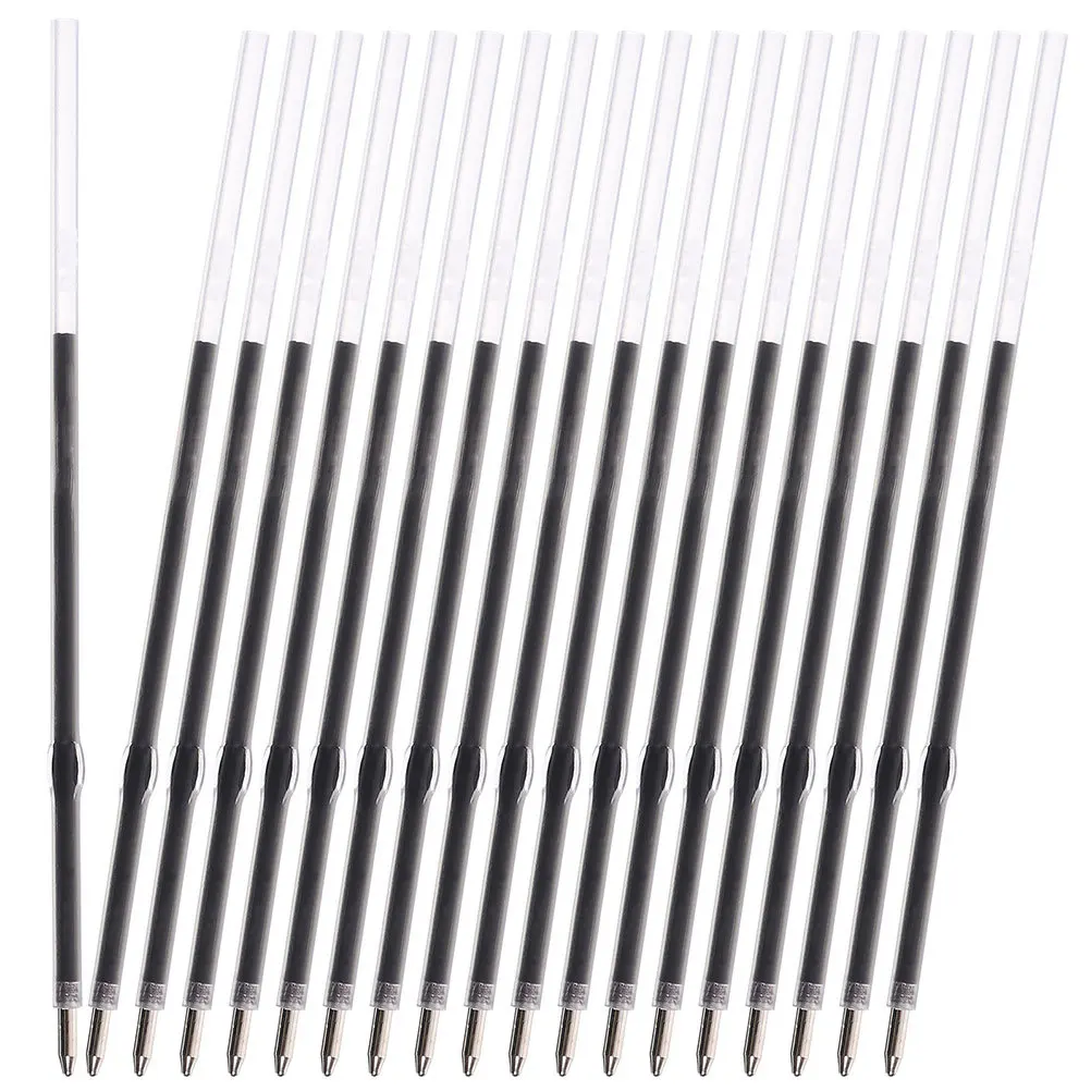 

200 шт., стержни для офисных ручек, быстросохнущая шариковая ручка, 0,7 мм, стержни с тонким наконечником, гладкие письменные принадлежности, замена