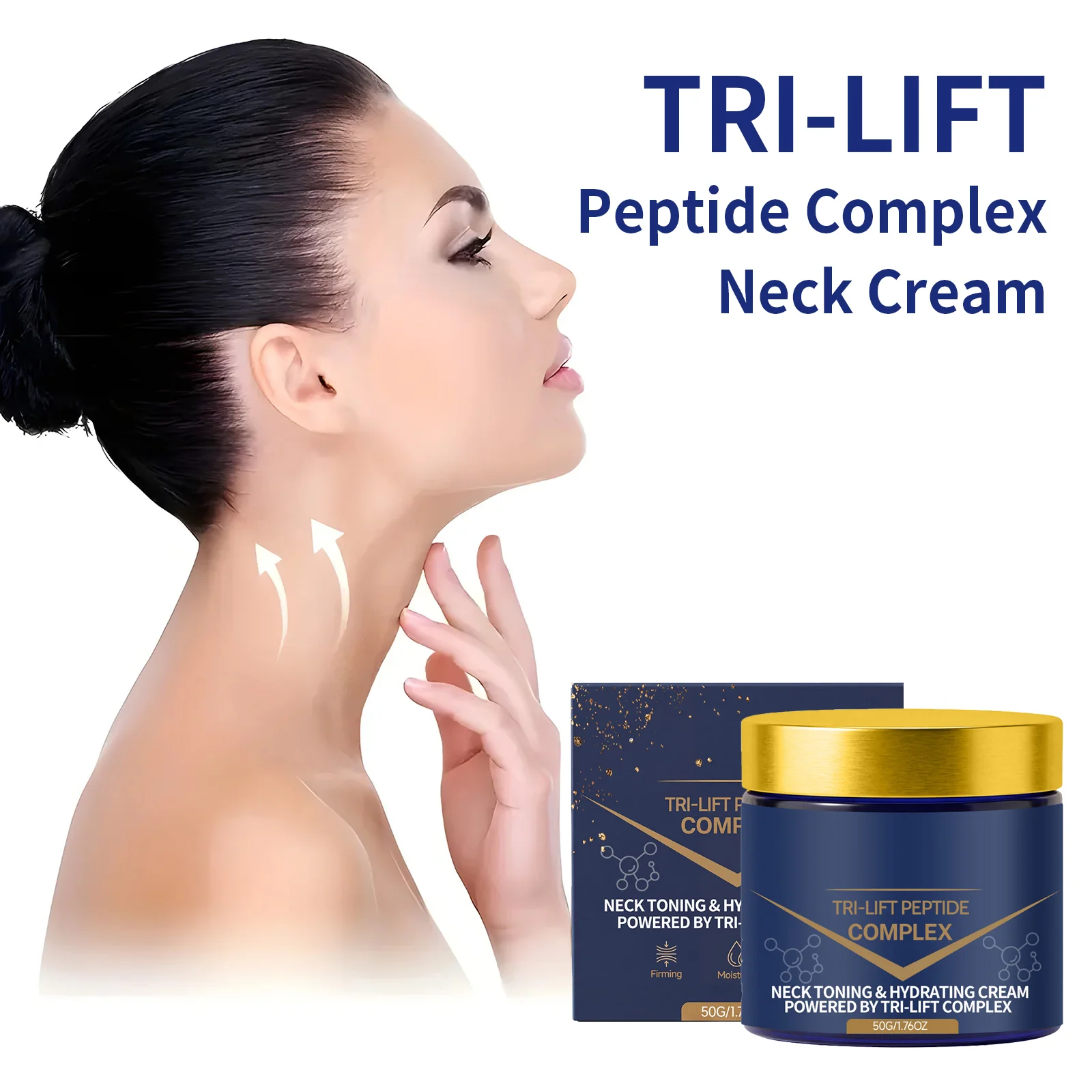 Neck Cream Anti Aging Double Chin Reduce Fine Lines Hydrating Refreshing Smooth Dull Firming Moisturizing Lift Sagging Neck Care