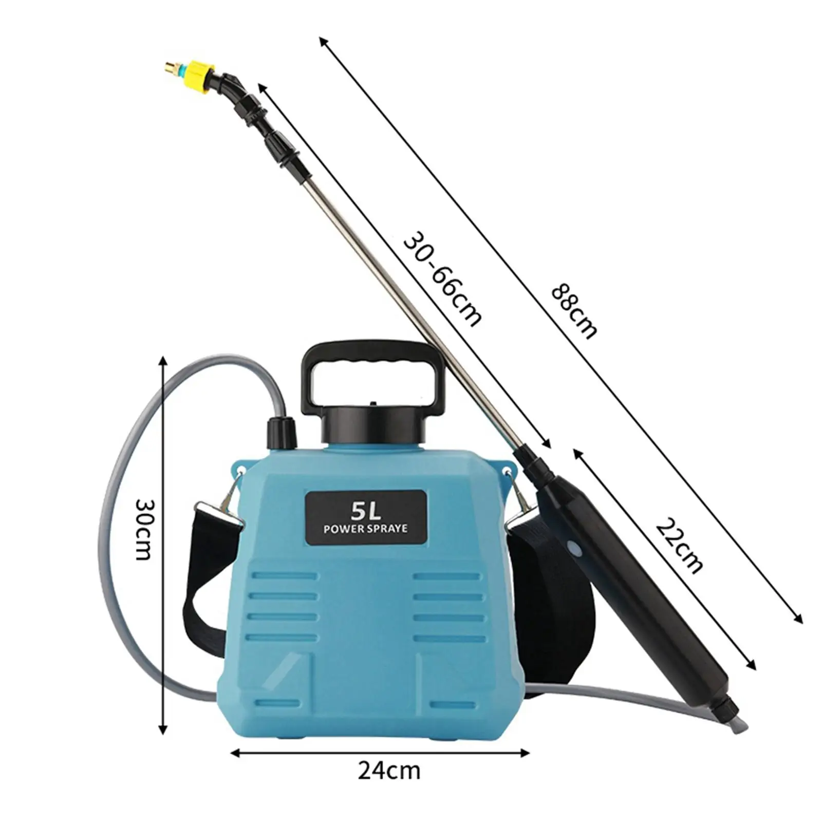 Electric Sprayer Plastic Telescopic Garden Watering Device Portable Garden Sprayer for Outdoor Lawn Irrigation