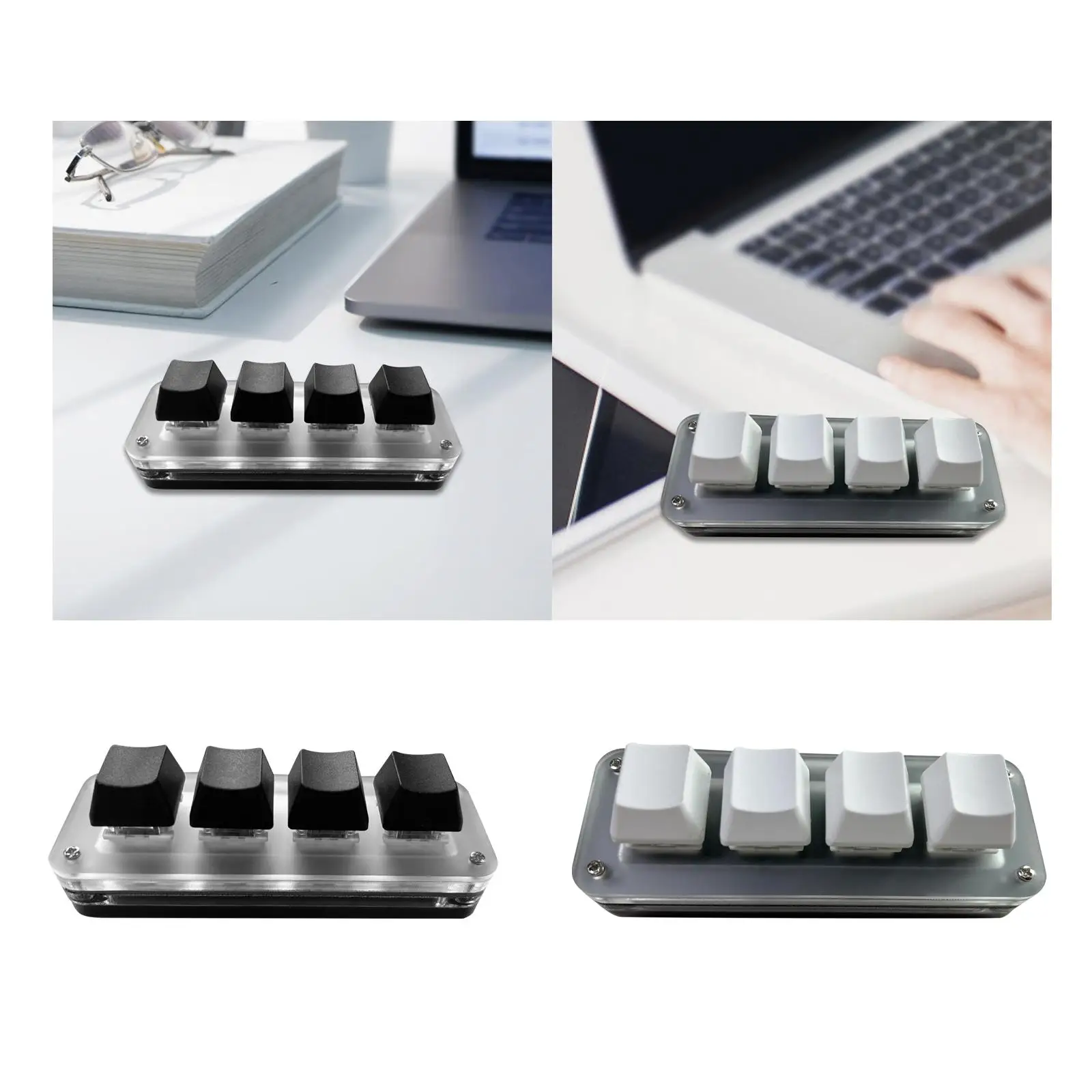 

Mini 4 Key Keypad Mechanical Keyboard for Factory Machine Control Working