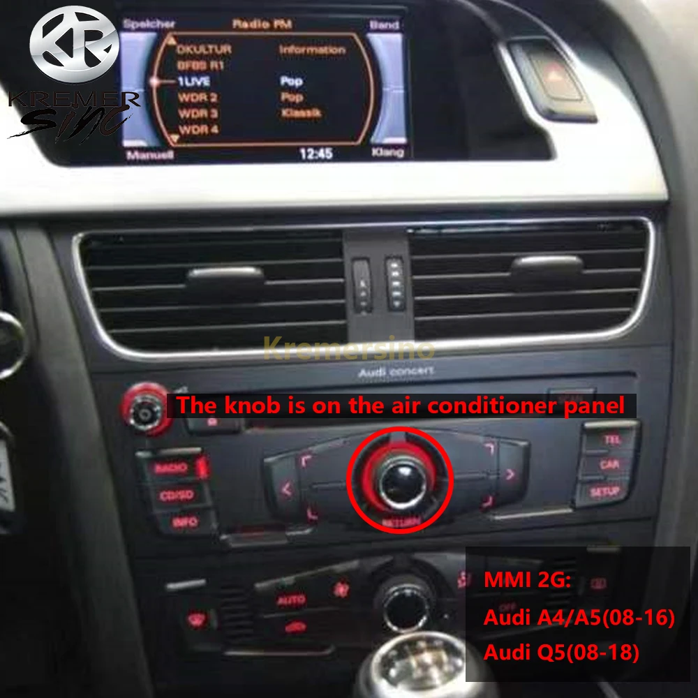 ワイヤレスapple carplay androidautoため09-16モデルアウディmmi 3