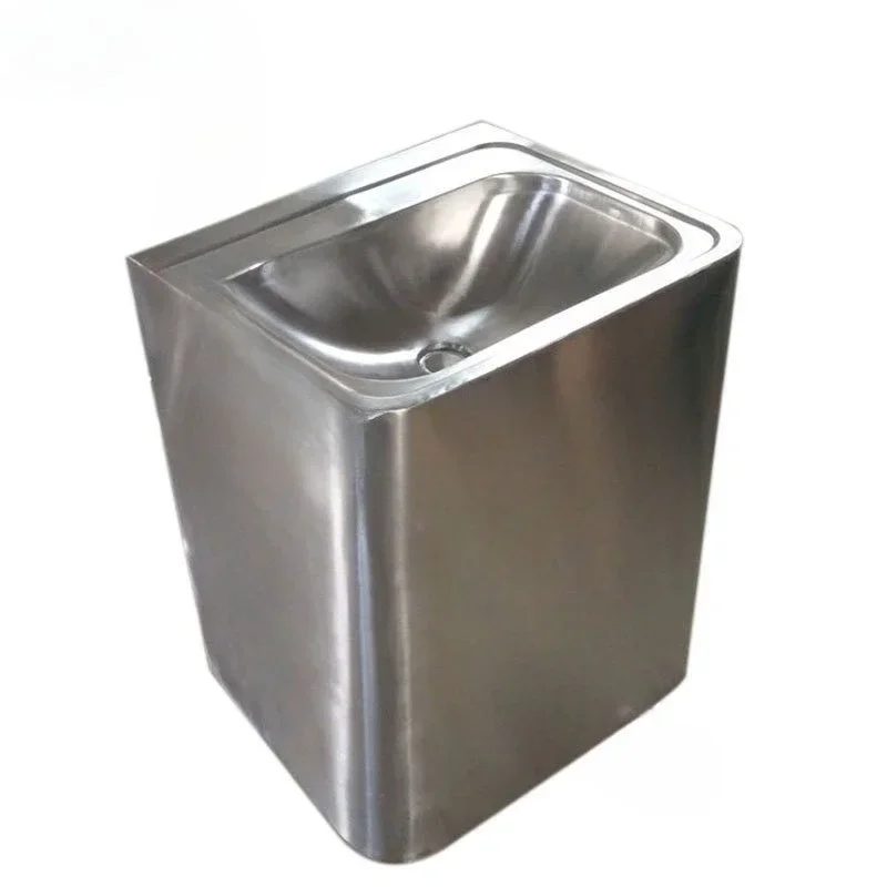 Stainless steel prison all-inclusive hand washing cabinet Rectangle confinement room hand basin White steel hand washing