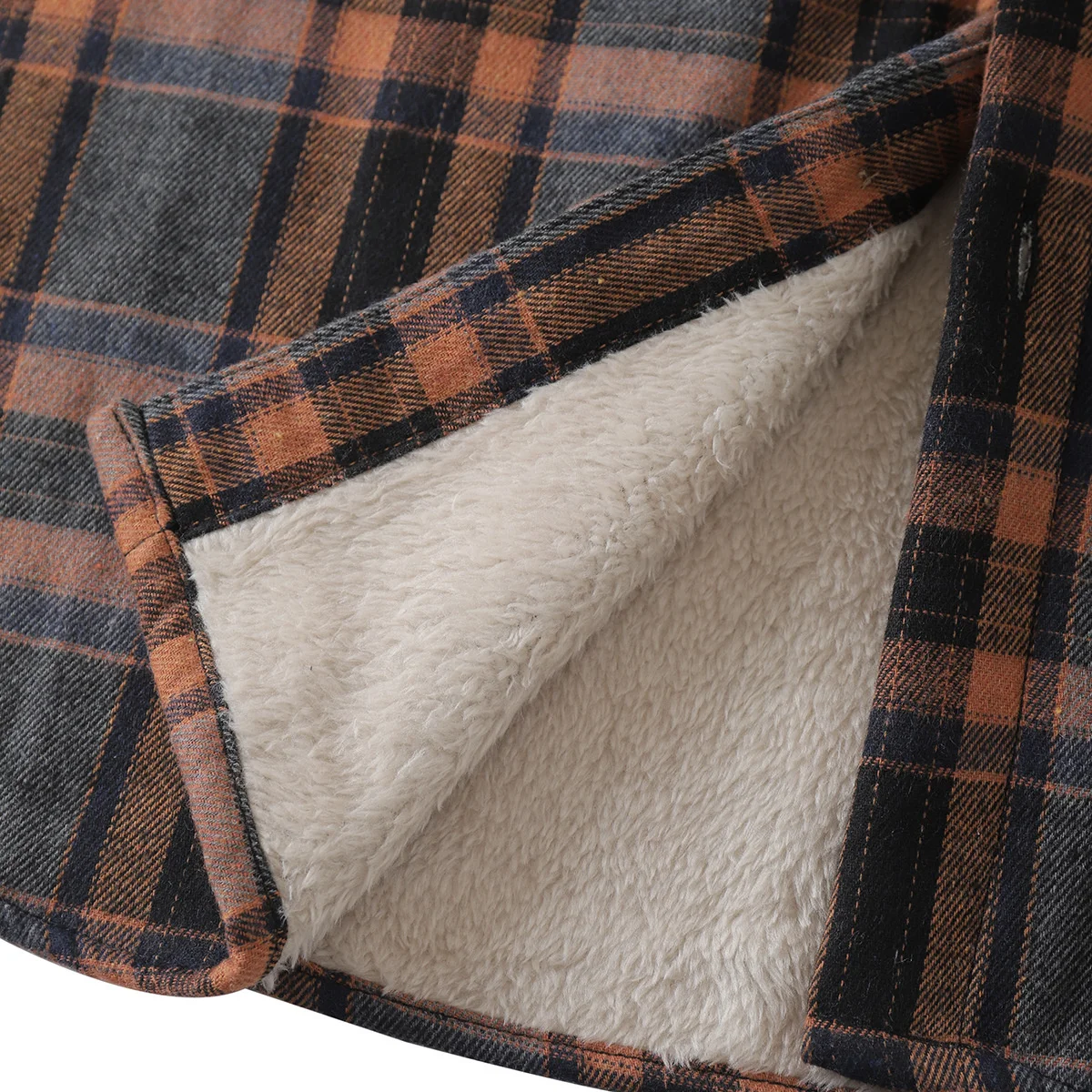 Quality Mens Plaid Flannel Shirts Thick Jacket Quilted Lined Long Sleeve Winter Shirt Cotton Coat with Pockets camisas de hombre