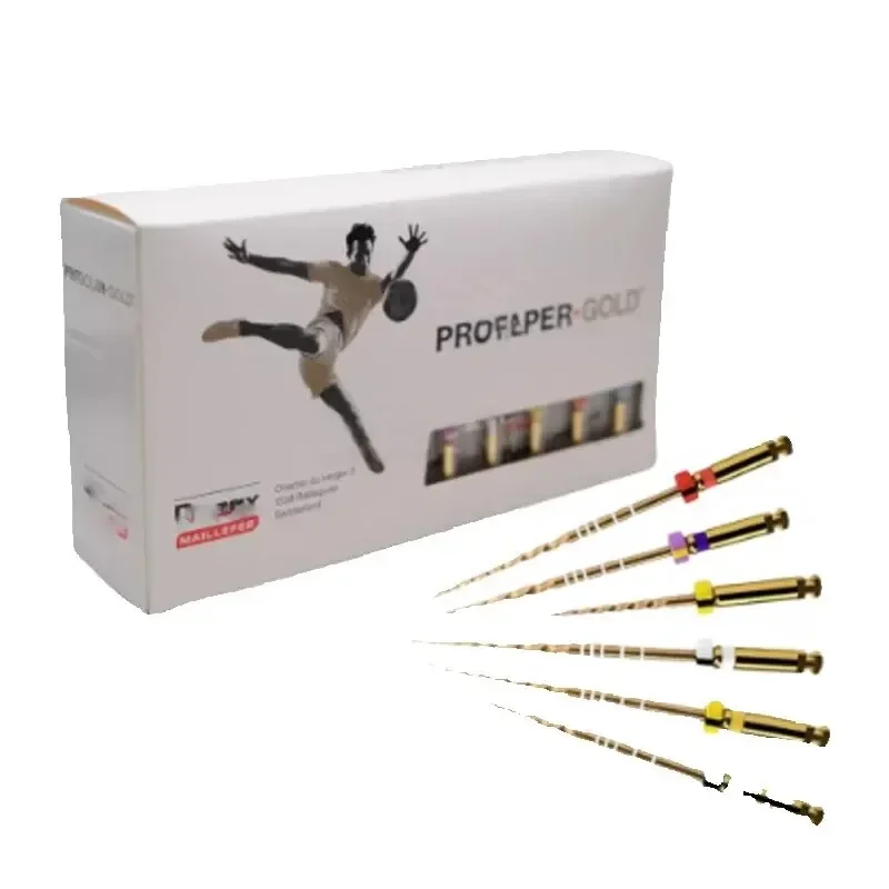 REE SHIPPING Proteper GOLD Files Dental Teeth Whitening Root Tools Dental Endodoncia Files 30PCS/5pie dental Files tool