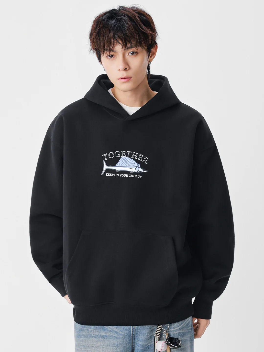 

Мужские тактические зимние худи с капюшоном из вельвета, с множеством молний, оверсайз, в стиле Y2K, с принтом букв, кожаные, розовые, для концертов, яркие