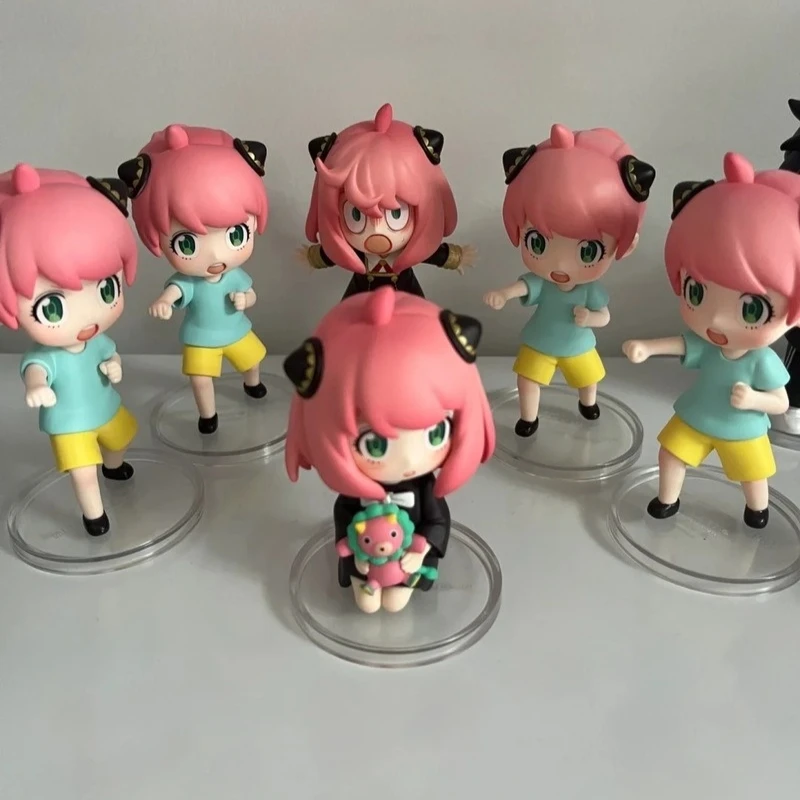 Replica 1:1 Mystery Box Spy Family Anya Forger Action Figure Collectible Doll Cute Anime Blind Box Fashion Toy Ornament Kids