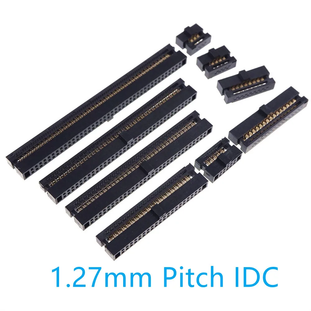 1 m 0.635 mm Pitch 10 Pin 12 14 16 20 26 30 34 40 60 68 80 Cores Ribbon Flat Cable UL2678 AWG 30 For 1.27 mm IDC type Connector